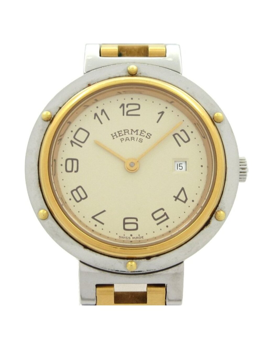 Hermes Watch Clipper Beige